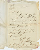 1845 Manuscript Letters Between Lace Merchant and Philanthropist, George Moore, and William Smith, on Business Matters