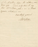 1833 Manuscript Letter Probably from Rev. Robert Ker Porter, English Author, Diplomat, Traveler