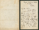 1863 Fascinating Manuscript Letter from Scottish Painter Thomas Faed to British Historian William Hepworth Dixon