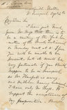 19th Century Manuscript Letter from Sculptor Benjamin Edward Spence to the Reverend Dr. Raffles