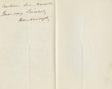 1859 Manuscript Letter Written and Signed by Edward Law, 1st Earl of Ellenborough