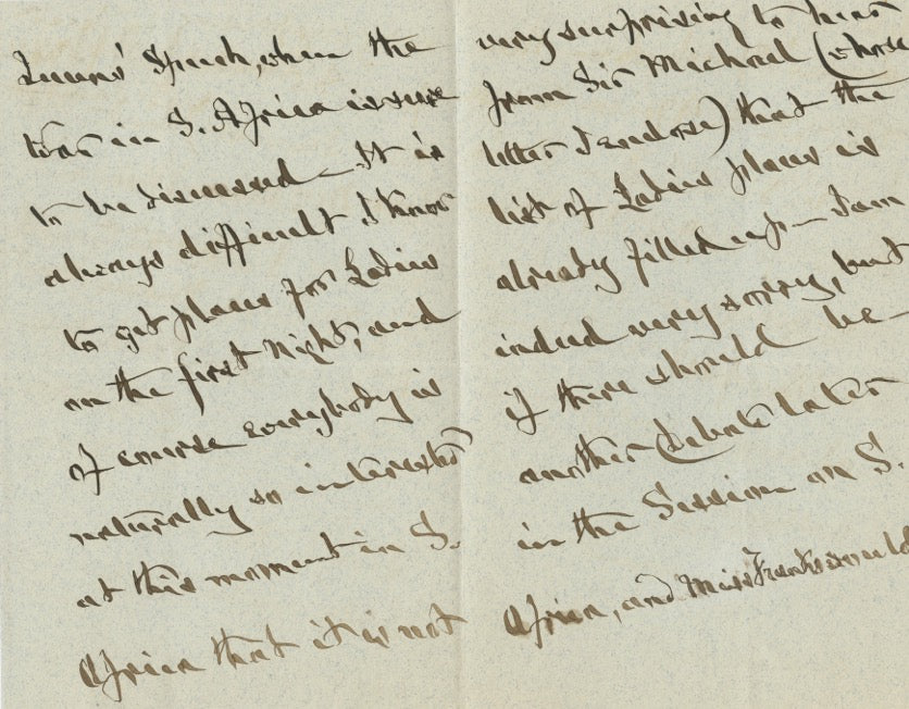 1900 Two Handwritten and Signed Letters Connected to William Leigh, 2n ...