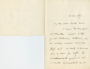 1887 Manuscript Letter About Essex by Conservative British Politician, Stanley Leighton