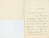 1887 Manuscript Letter About Essex by Conservative British Politician, Stanley Leighton