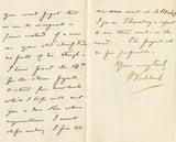 1856 Manuscript Letter from British Liberal John Wodehouse About His Upcoming Travel to Russia