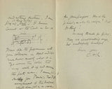 1896 Manuscript Letter from British Composer, Recommending Concertos to British Musicologist