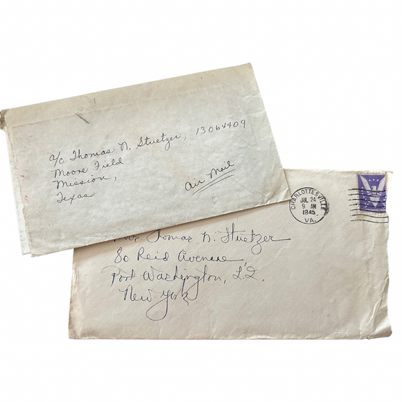 1940s Manuscript Letters on Love, Child Rearing and the Polio Epidemic, Both Connected to a Prominent New England Artist