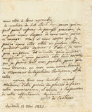 1821 Letter from Madame de Castéras, Lady in Waiting to Marie-Thérèse Charlotte de France, the Duchesse d'Angoulême