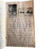 1929 - 1936 EXTREMELY DETAILED HANDWRITTEN MANUSCRIPT JOURNAL OF A BUSY AUSTRIAN ALPINE MOUNTAIN CLIMBER - HUNDREDS OF CANCELLATION STAMPS