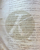 1740 French Notarial Lease of the Water Mill at Étouy: Rent Paid in Money, Pullets and Eels