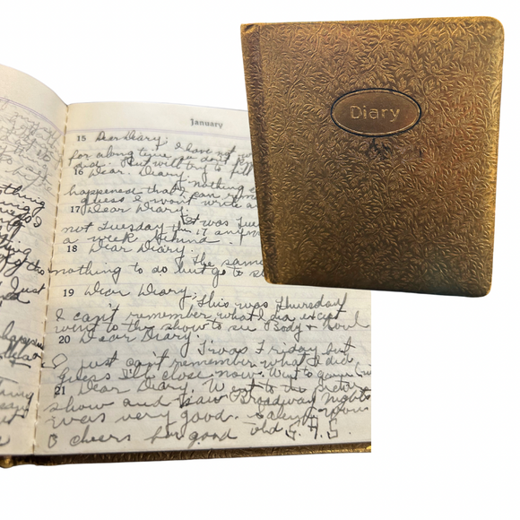 1928 Chatty Coming-of-Age Diary of a Boy Crazy 14-Year-Old Who Will Become a Beloved Teacher in Marion, Ohio
