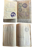 1929 - 1936 EXTREMELY DETAILED HANDWRITTEN MANUSCRIPT JOURNAL OF A BUSY AUSTRIAN ALPINE MOUNTAIN CLIMBER - HUNDREDS OF CANCELLATION STAMPS