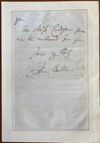 C.1830 Personal Letter and Portrait from “The Genialist Radical” Politician and Writer Chas Buller to French Musician Auguste Morel