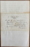 1878 Confidential Letter Detailing the Specific Words and Actions for the Recognition of Members in the Templar Order of Canada