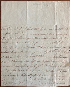 C. 1785 Two Page Personal Letter To An Aunt From English Barrister & MP Richard Burke