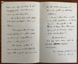 1856 Handwritten Signed Letter From Clergyman and Author Frederik Martin to an Unnamed Lord