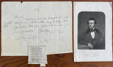 1846 Letter from Martin Farquhar Tupper to Mr. Putman With Accompanying Picture and Poem