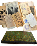 1929 - 1936 EXTREMELY DETAILED HANDWRITTEN MANUSCRIPT JOURNAL OF A BUSY AUSTRIAN ALPINE MOUNTAIN CLIMBER - HUNDREDS OF CANCELLATION STAMPS
