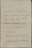 1897 Holograph Two Page Letter From Lucy Geneviève Teresa Ward, Countess de Guerbel to a Miss Phelps