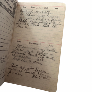 1919 Diary of the Business-Minded Matriarch of the La Fox, Illinois Potter Family Who Were Integral in the Region’s Growth in the Late 1800s