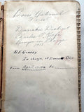 1911 - 1916 ORIGINAL MANUSCRIPT HANDWRITTEN LOGBOOK KEPT BY THREE SUCCESSIVE FOREST RANGERS AS THEY KEPT TABS ON THE CLAIMS OF THE MANY HOMESTEADERS WHO POPULATED THE WILDERNESS OF THE BOISE NATIONAL FOREST