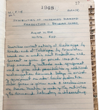1940s - 1950s ORIGINAL MANUSCRIPT BOOK OF A GLOBAL MINING ENGINEER NO STRANGER TO THE BELGIAN CONGO OR THE MINES OF CHILE