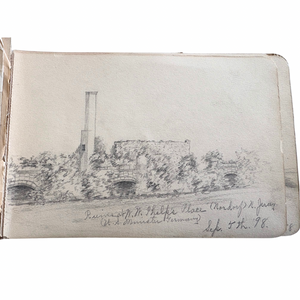 1898-1913 Sketch Book of Stunning Pencil Drawings by an Award-Winning Artist Who Trained in New York but Made a Name for Herself in Paris, Texas