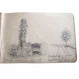 1898-1913 Sketch Book of Stunning Pencil Drawings by an Award-Winning Artist Who Trained in New York but Made a Name for Herself in Paris, Texas