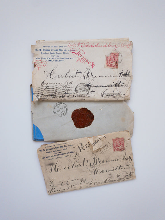 1900s Letters Featuring Business and Gossip of an Ontario Lumber Firm