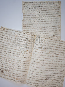 Eusèbe de Salle 19th Century Medical Research Manuscript