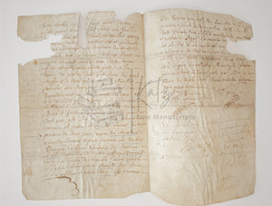 1713 French Financial Manuscript, Likely a Marriage Agreement