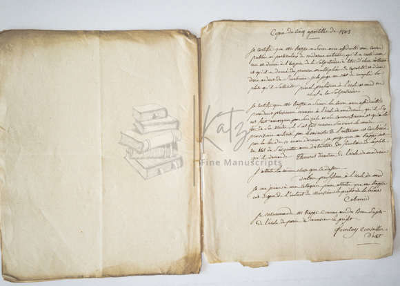 1816 Archive of Reference Letters for Applicants for Director of The Necker–Enfants Malades Hospital