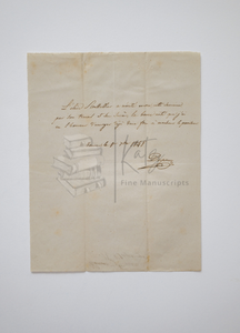 1848 Delightful Letter from Teacher to Student in Vanves, France