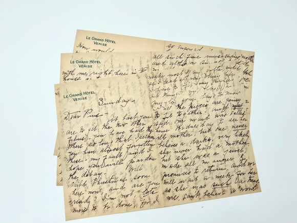 1908 Small Archive of Letters to Prominent Female Lawyer, Wellesley College Graduate, and Wife of Murdered Attorney General of Wyoming County, Pennsylvania