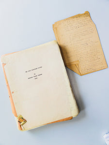 1930s Unpublished Manuscript of a Novel by Barbour Walker Lyndon, High Profile, Female, New York Advertising Exec and Bernard College Alum