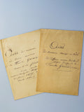 c. 1800-1845 Archive of Legal Documents About the Court Case Fought Between the Garnier de Falletans and Marquis de Falletans Families Over Use of the Falletans Name