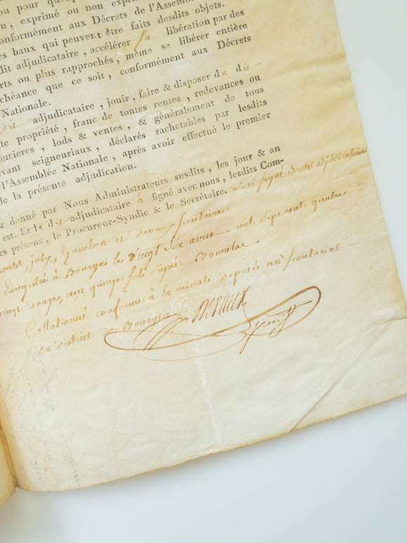 1792 French Revolutionary Order of Estate Forfeiture After Mass Emigration