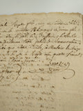 1796 Handwritten French Legal Contract About Real Estate Transactions