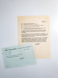 1957 US Navy Correspondence About Naval Reserve Officer’s Deficient Request