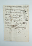 Gorgeous 17th Century Ephemera Displaying Ronde Script