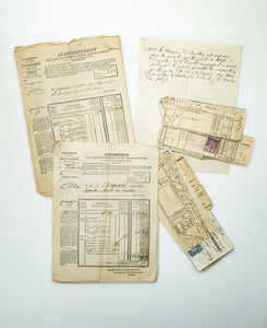 Marquess de Auxillon's 1800s Property Tax Documents from Sauveterre, France