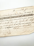 Marquess de Auxillon's 1800s Property Tax Documents from Sauveterre, France