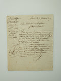 1798 Letter to the French Minister of War, Referencing the 22nd Military Division