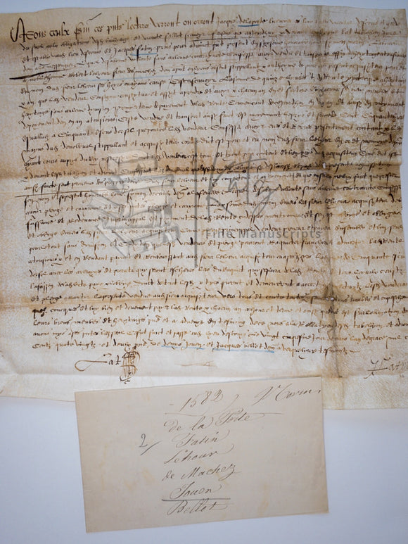 1800s Conge Absolut Certificate from L’Armee des Cotes de l’Ocean