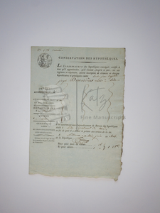 1806 Certificate of Positive Financial Standing for a Mortgage Applicant  in Lille, France