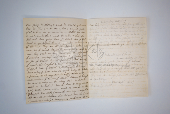 1870s Letter from a Young American Woman Attending School To Her Parents Back Home