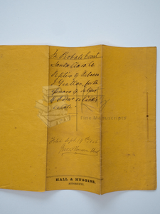 1856 Probate Court Notice for the Wife of California Pioneer, Grove C. Cook