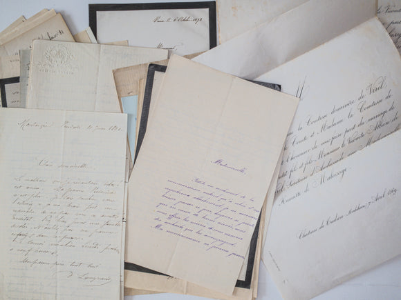 20 Years Worth of Personal Correspondence of a 19th Century Upper Class French Woman