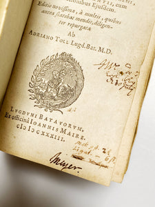 17th-Century Edition of Claudii Galeni "In Aphorismos Hippocratis"